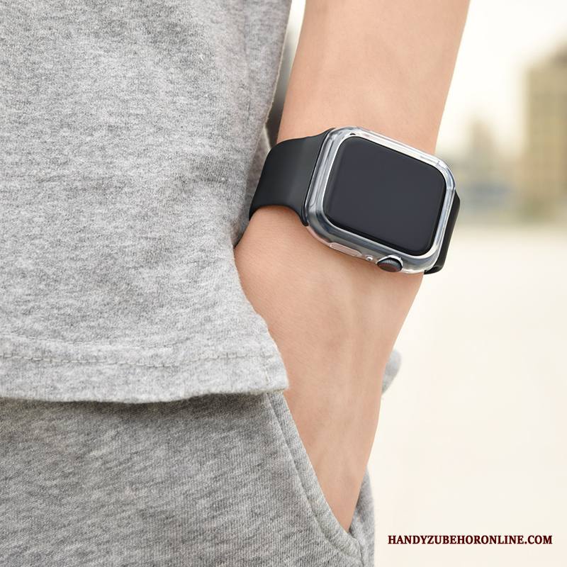 Apple Watch Series 4 Urheilu Trendi Tila Kuori Silikoni Musta Suojaus
