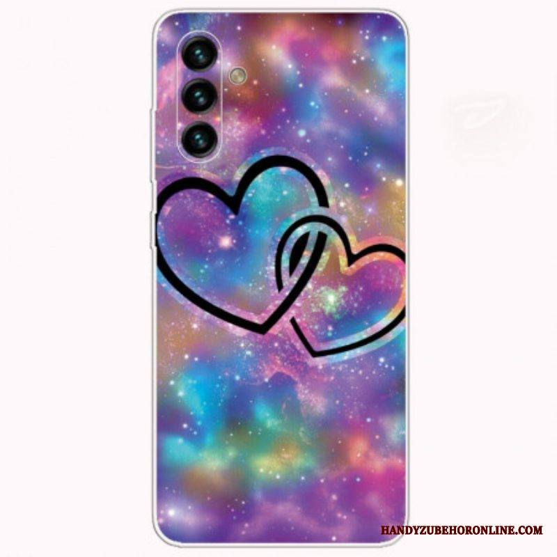 Case Samsung Galaxy A13 5G / A04s Ketjutetut Sydämet