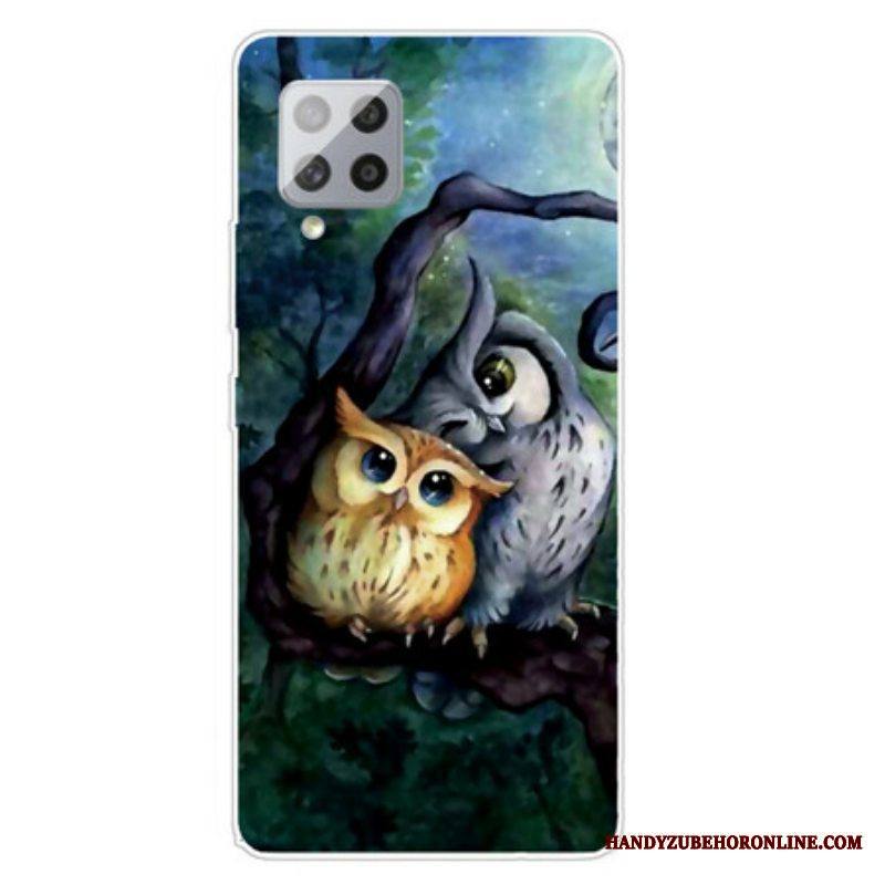 Case Samsung Galaxy A42 5G Pöllöjen Maalaus