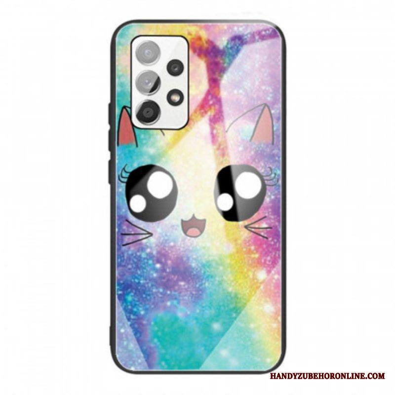 Case Samsung Galaxy A53 5G Karkaistu Lasi Cat