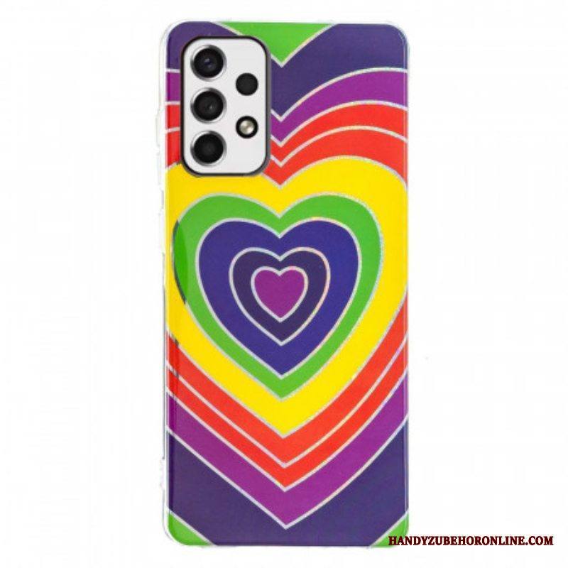 Case Samsung Galaxy A53 5G Psykedeelinen Sydän