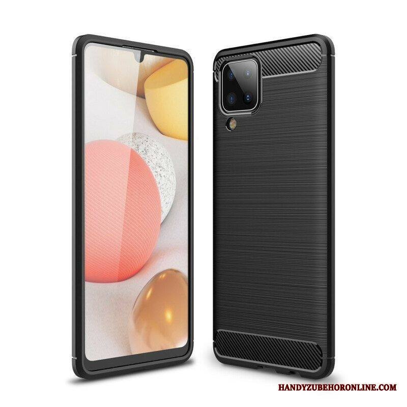 Case Samsung Galaxy M12 / A12 Harjattua Hiilikuitua