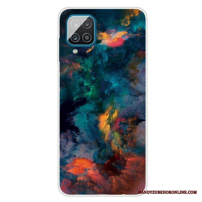 Case Samsung Galaxy M12 / A12 Värikkäitä Pilviä