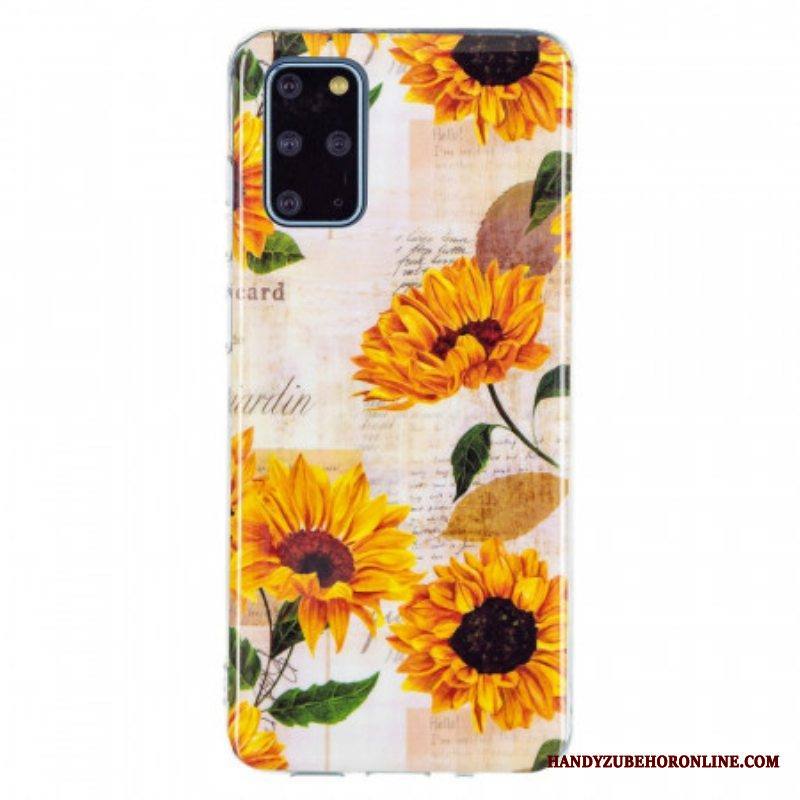 Case Samsung Galaxy S20 Plus / S20 Plus 5G Fluoresoivat Auringonkukat