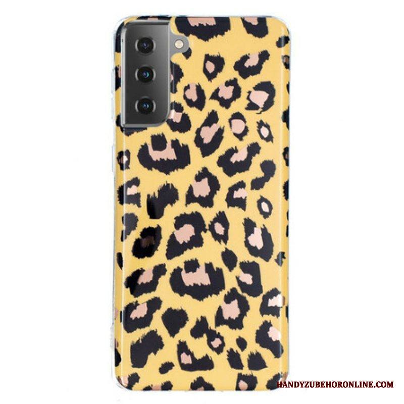 Case Samsung Galaxy S21 5G Leopard-tyylinen Marmori