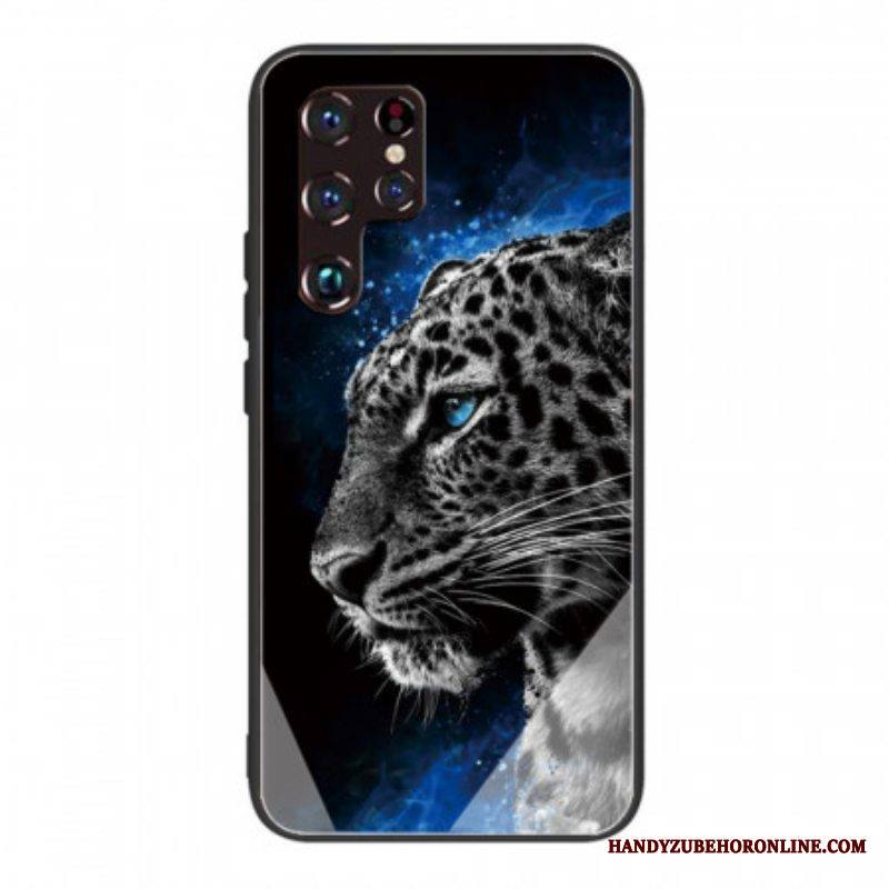 Case Samsung Galaxy S22 Ultra 5G Kissan Kasvojen Karkaistu Lasi