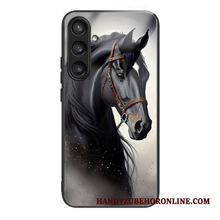 Case Samsung Galaxy S25 5g Puhelinkuoret Karkaistusta Lasista Valmistettu Harmaa Hevonen