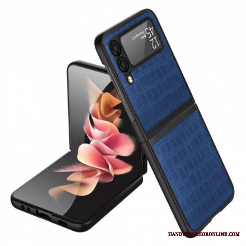 Case Samsung Galaxy Z Flip 3 5G Kotelot Flip Krokotiilin Ihotyyli