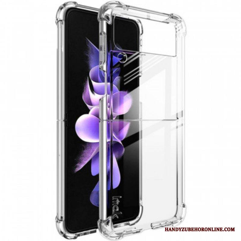 Case Samsung Galaxy Z Flip 3 5G Kotelot Flip Läpinäkyvä Ja Screen Film Imak