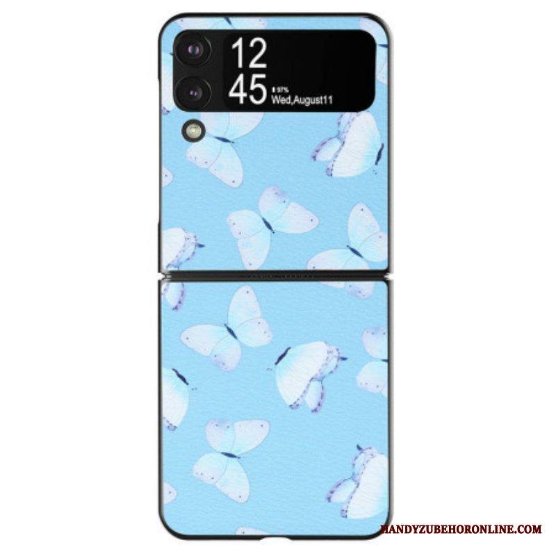Case Samsung Galaxy Z Flip 4 Kotelot Flip Keinonahkaiset Perhoset