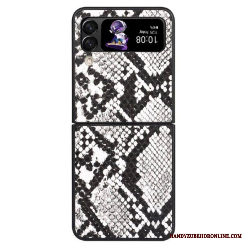 Case Samsung Galaxy Z Flip 4 Kotelot Flip Snake Skin Effect