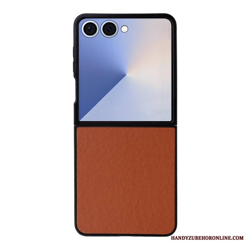 Case Samsung Galaxy Z Flip 7 Puhelinkuoret Yksivärinen Nahkaefekti