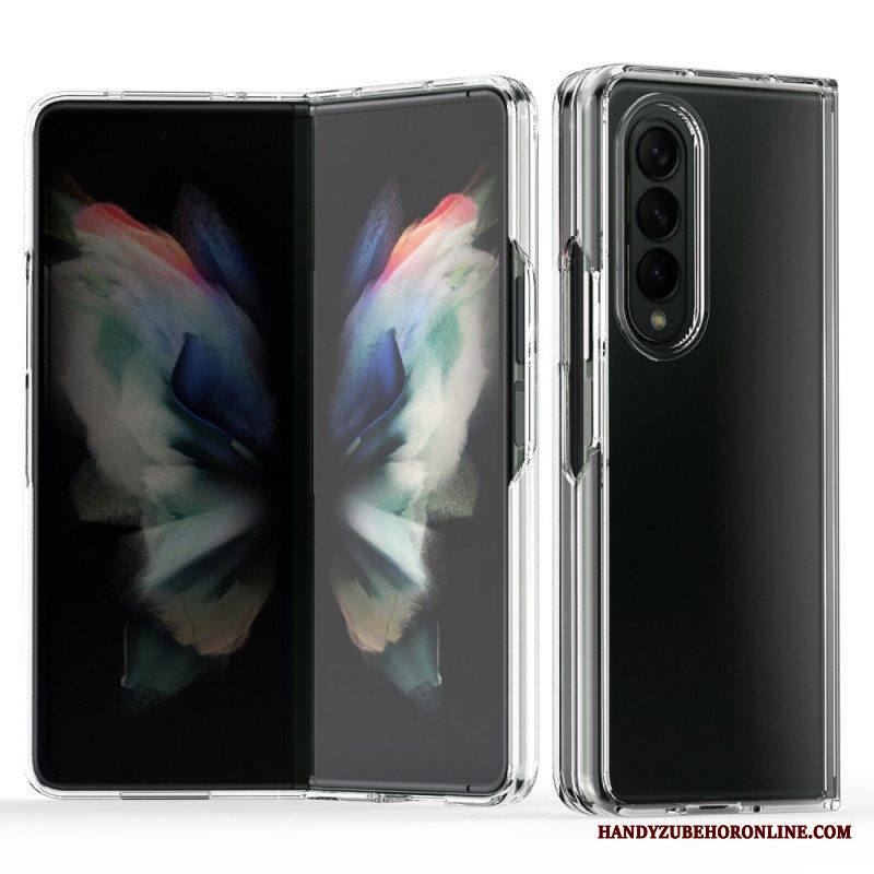 Case Samsung Galaxy Z Fold 3 5G Läpinäkyvät Värilliset Reunat