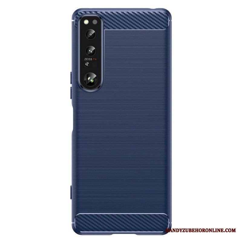 Case Sony Xperia 1 IV Harjattua Hiilikuitua