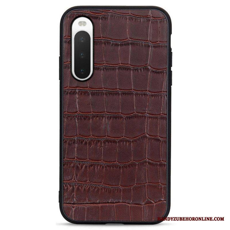 Case Sony Xperia 10 IV Aito Crocodile Texture -nahka