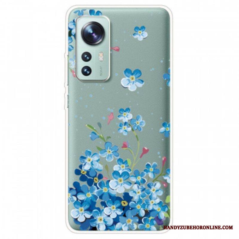 Case Xiaomi 12 / 12X Kimppu Sinisiä Kukkia