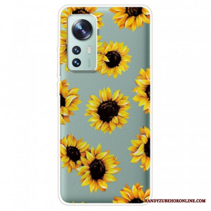 Case Xiaomi 12 / 12X Silikoniset Auringonkukat