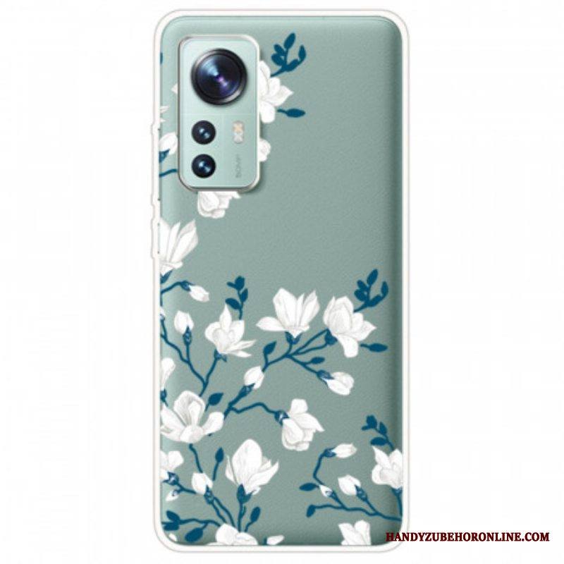 Case Xiaomi 12 / 12X Valkoiset Kukat