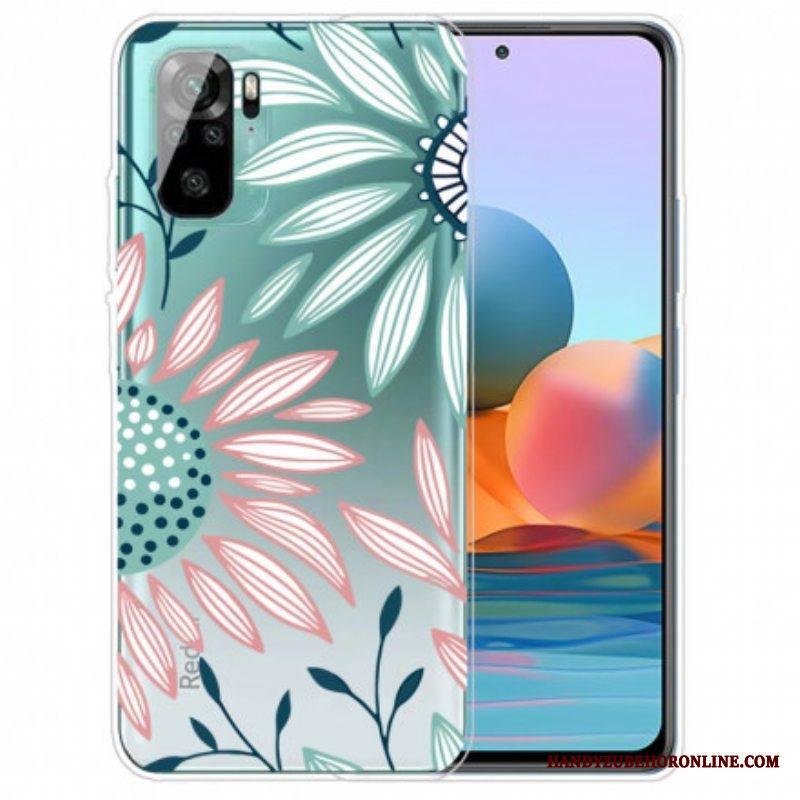 Case Xiaomi Redmi Note 10 / 10S Läpinäkyvä Yksi Kukka