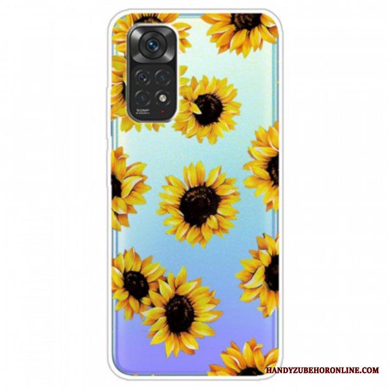 Case Xiaomi Redmi Note 11 / 11S Auringonkukat