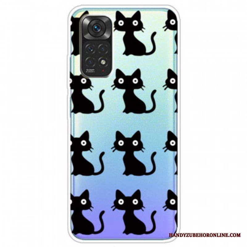 Case Xiaomi Redmi Note 11 Pro / 11 Pro 5G Useita Mustia Kissoja