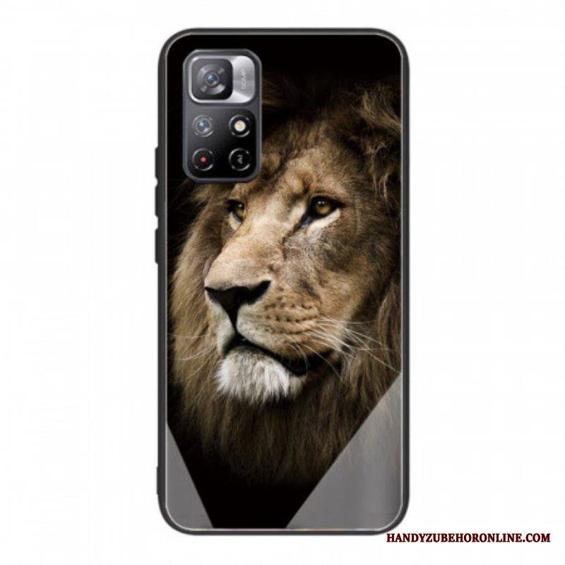 Case Xiaomi Redmi Note 11 Pro Plus 5G Lion Head Karkaistu Lasi