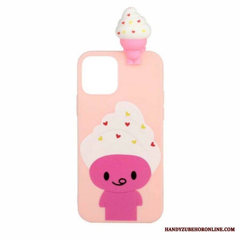 Case iPhone 13 Mini Hauska 3d-jäätelö