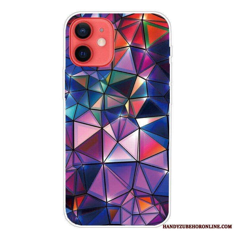 Case iPhone 13 Mini Joustava Geometria
