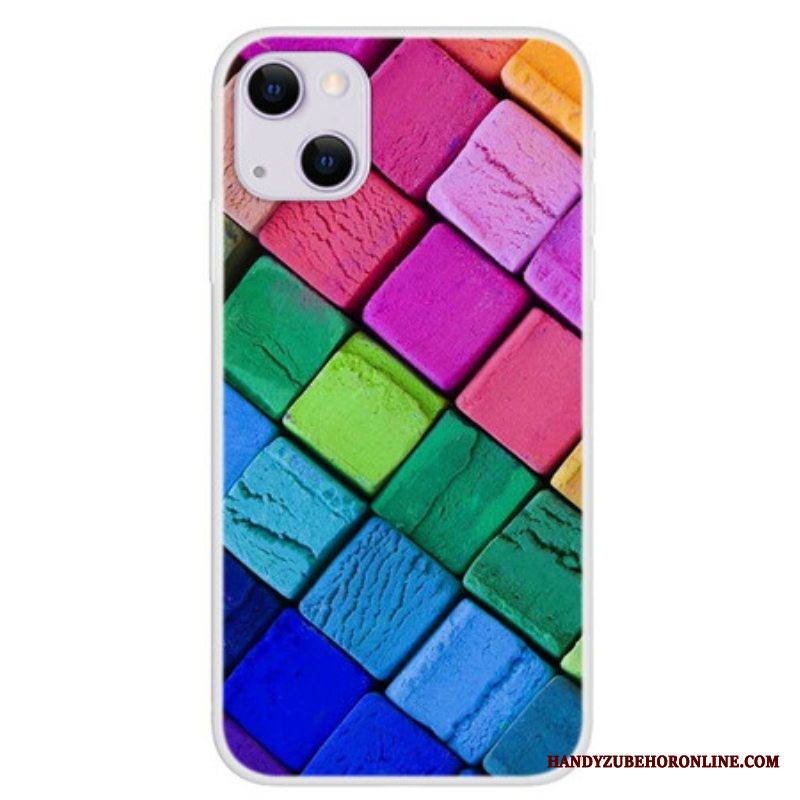 Case iPhone 13 Mini Värilliset Kuutiot