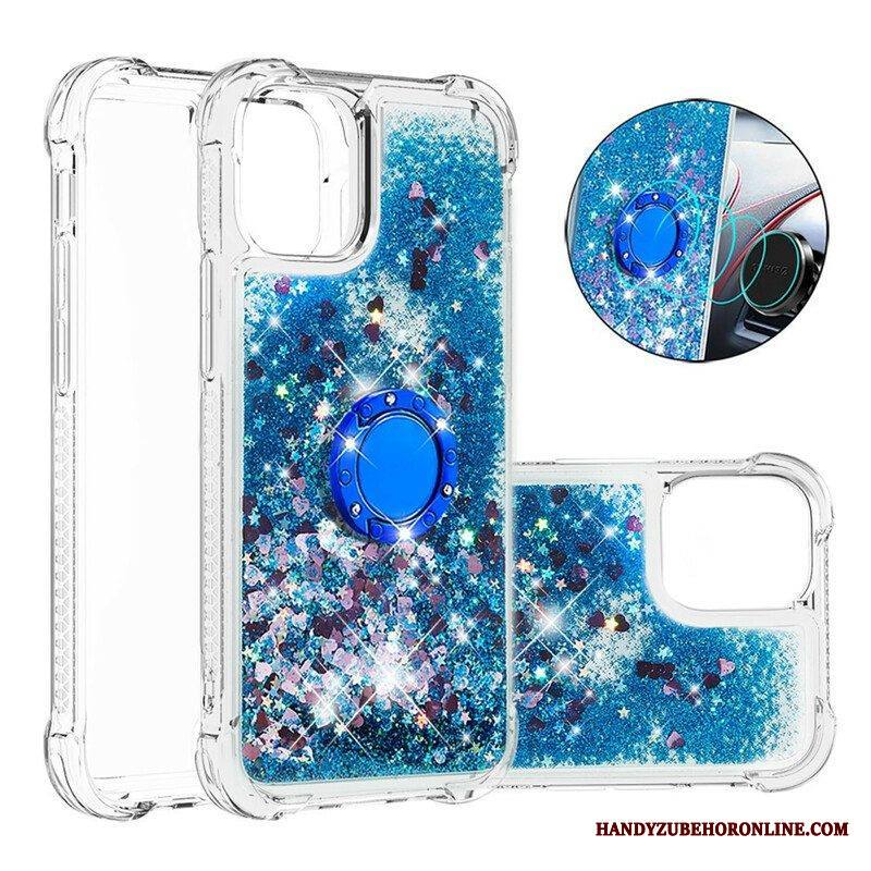 Case iPhone 13 Pro Paljetteja Rengastuella