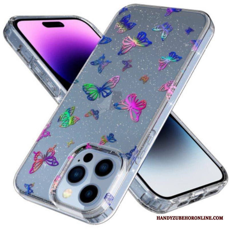 Case iPhone 14 Pro Max Saumattomat Perhoset