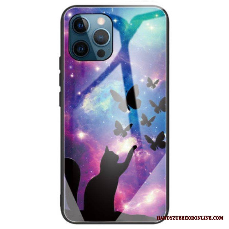 Case iPhone 14 Pro Max Star Cat Karkaistu Lasi