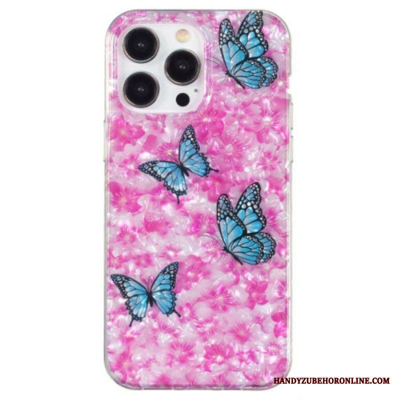 Case iPhone 15 Pro Max Kukkia Ja Perhosia