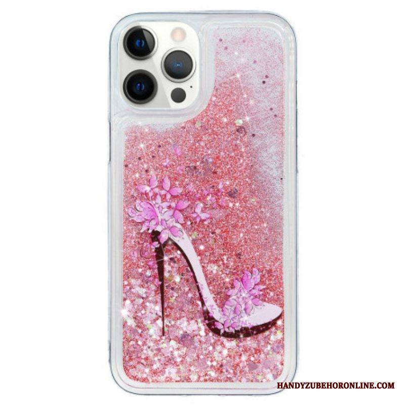 Case iPhone 15 Pro Paljettipumppu