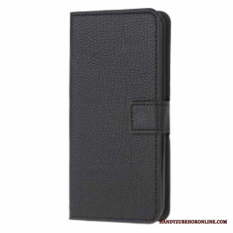 Flip Case Moto G50 Litchi Grain -nahkaefekti