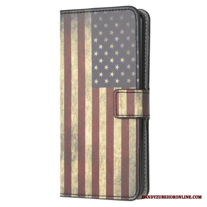 Flip Case Samsung Galaxy A42 5G Amerikan Lippu