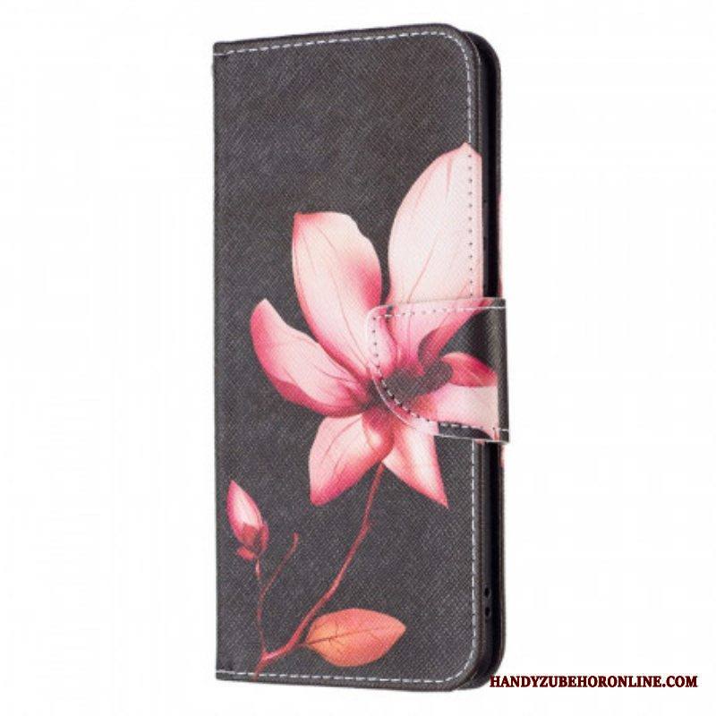 Flip Case Samsung Galaxy A53 5G Vaaleanpunainen Kukka