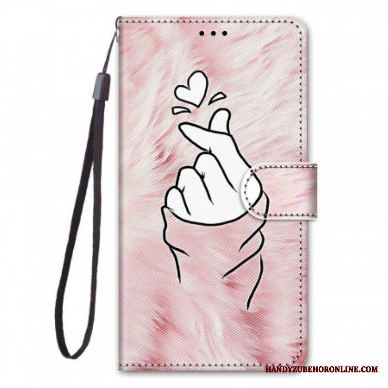 Flip Case Samsung Galaxy M23 5G Sormen Sydän