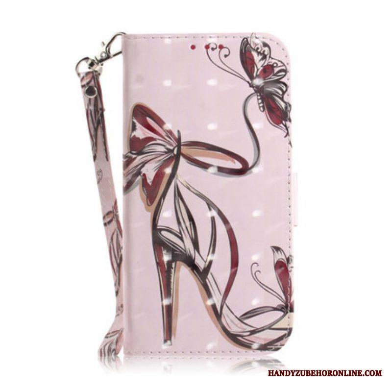 Flip Case Samsung Galaxy M51 Suojaketju Kuori Hihnallinen Pumppu