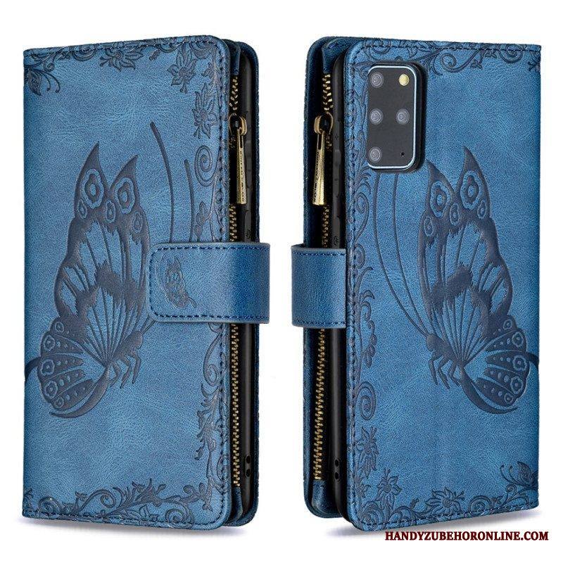 Flip Case Samsung Galaxy S20 Plus / S20 Plus 5G Perhosvetoketjullinen Tasku