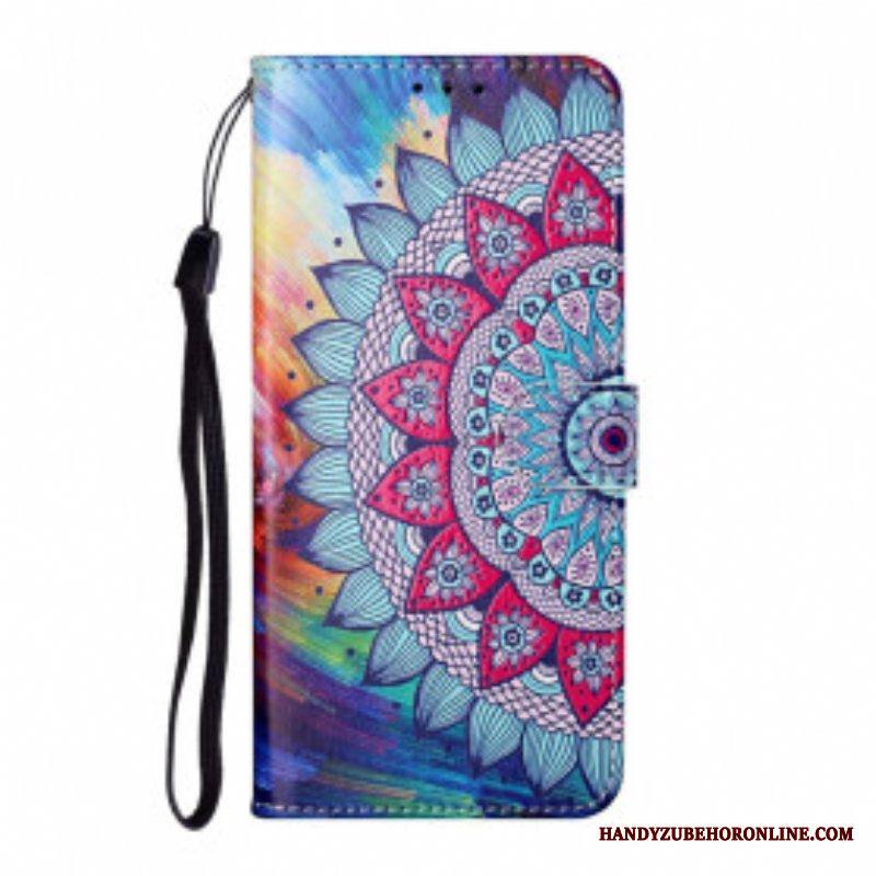 Flip Case Samsung Galaxy S21 Ultra 5G Kuningas Mandala