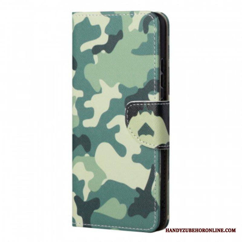 Flip Case Samsung Galaxy S22 Ultra 5G Sotilaallinen Naamiointi