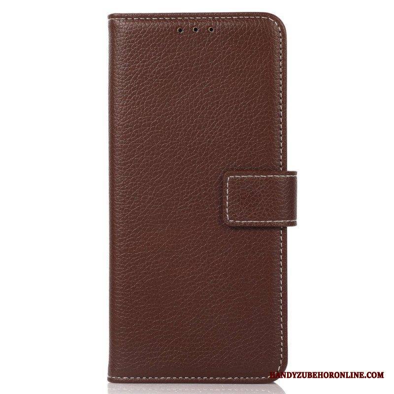 Flip Case Samsung Galaxy S23 5G Litsi Nahkatyyli