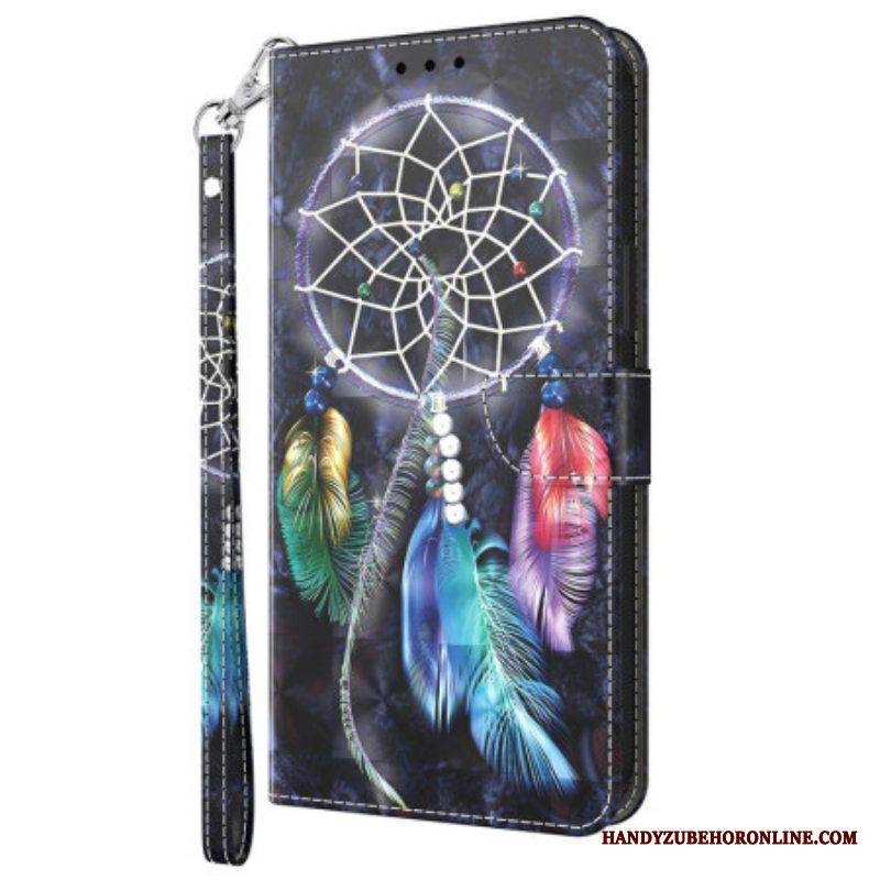 Flip Case Sony Xperia 5 IV Suojaketju Kuori Hihna Dream Catcher