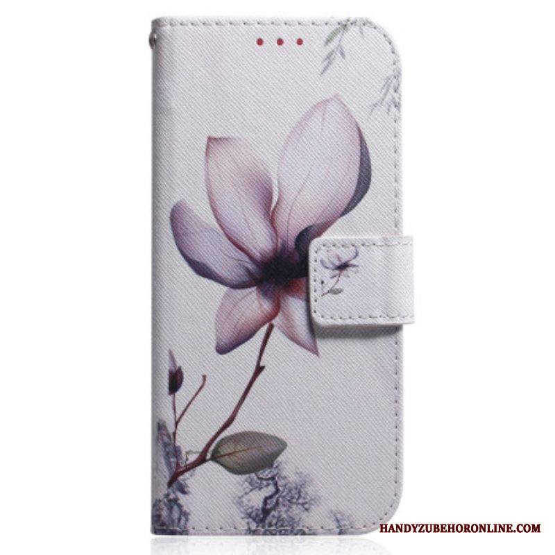 Flip Case Xiaomi 13 Suojaketju Kuori Olkainen Ruusunkukka