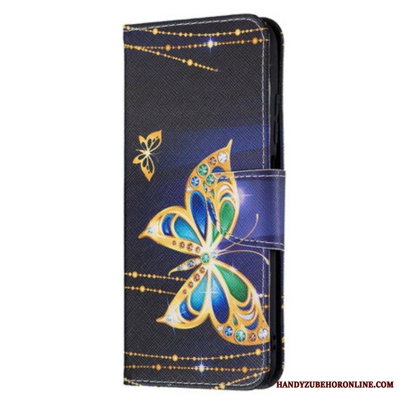 Flip Case Xiaomi Redmi Note 10 5G Maaginen Perhonen