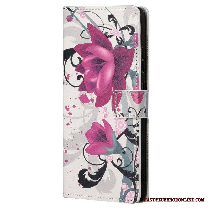 Flip Case Xiaomi Redmi Note 11 / 11S Trooppiset Kukat