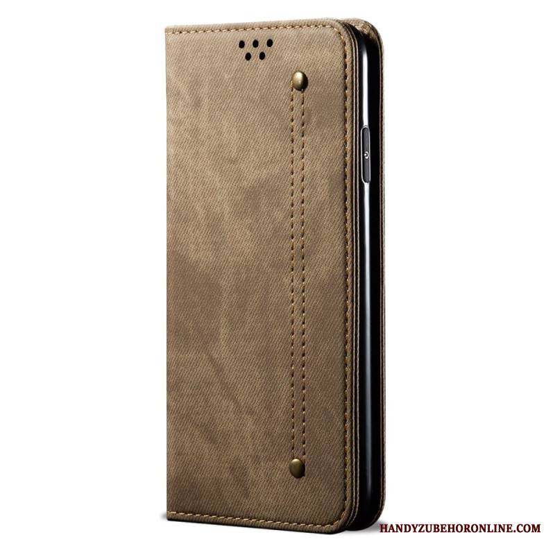 Flip Case Xiaomi Redmi Note 14 Pro 5g Denim-stoff