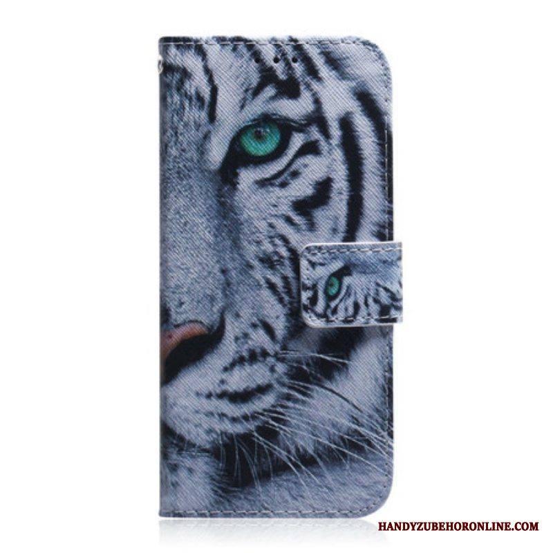 Flip Case iPhone 13 Mini Tiikerin Kasvot