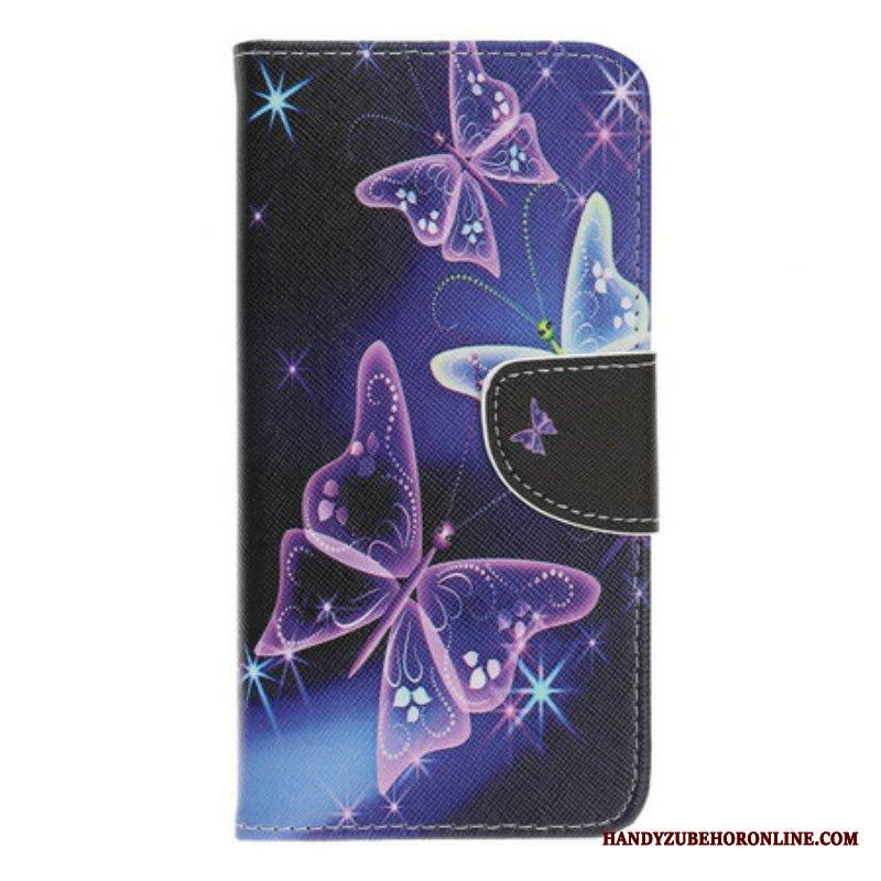 Flip Case iPhone 13 Pro Modernit Perhoset